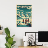 Mount Puncak Jaya Indonesië V04 Poster (Thuiskantoor)