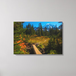 Mount Rainer, Spray Park herfst Canvas Afdruk