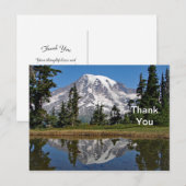 Mount Rainier 2 bedankkaart Briefkaart (Voorkant / Achterkant)