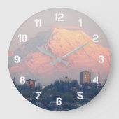 Mount Rainier Alpenglow Landschap Grote Klok (Voorkant)