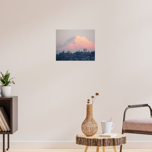 Mount Rainier Alpenglow Landschap Poster (Woonkamer 3)