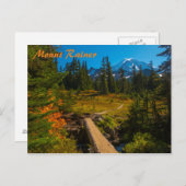 Mount Rainier Autumn Briefkaart (Voorkant / Achterkant)