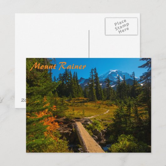 Mount Rainier Autumn Briefkaart (Voorkant / Achterkant)