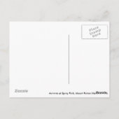 Mount Rainier Autumn Briefkaart (Achterkant)