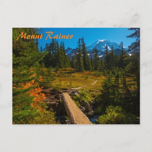 Mount Rainier Autumn Briefkaart (Voorkant)