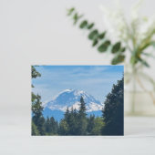 Mount Rainier Besneeuwde Top Briefkaart (Staand voorkant)