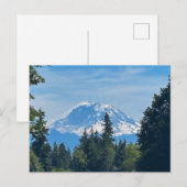 Mount Rainier Besneeuwde Top Briefkaart (Voorkant / Achterkant)
