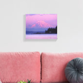 Mount Rainier bij zonsondergang Canvas Afdruk (Insitu (Woonkamer))