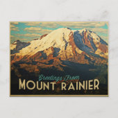 Mount Rainier Briefkaart (Voorkant)
