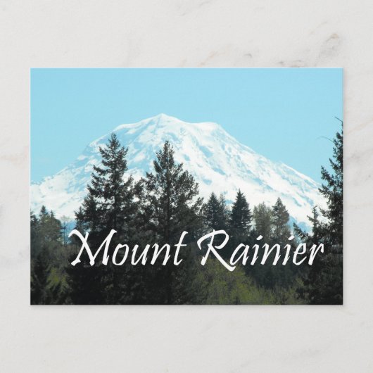 Mount Rainier Briefkaart (Voorkant)