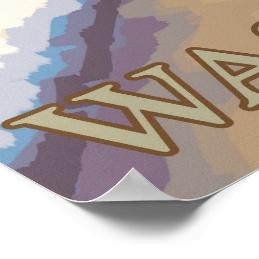 Mount Rainier - Chinook Pass Entrance Poster (Hoek)