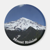 Mount Rainier Circle Photo Magnet (Voorkant)