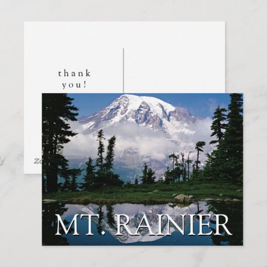 Mount Rainier | Dank u Briefkaart (Voorkant / Achterkant)