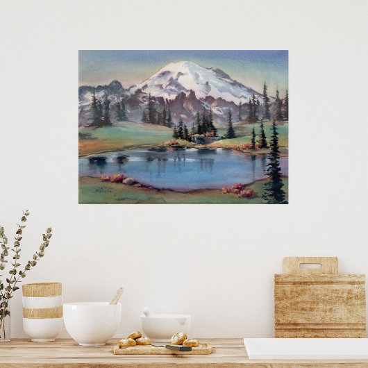 MOUNT RAINIER DOOR SHARON SHARPE POSTER (Keuken)