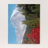 Mount Rainier en herfstkleuren Legpuzzel (Verticaal)