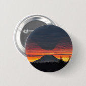 Mount Rainier en het is Shadow Ronde Button 5,7 Cm (Voorkant /achterkant)