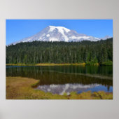 Mount Rainier en Reflection Lake Poster (Voorkant)