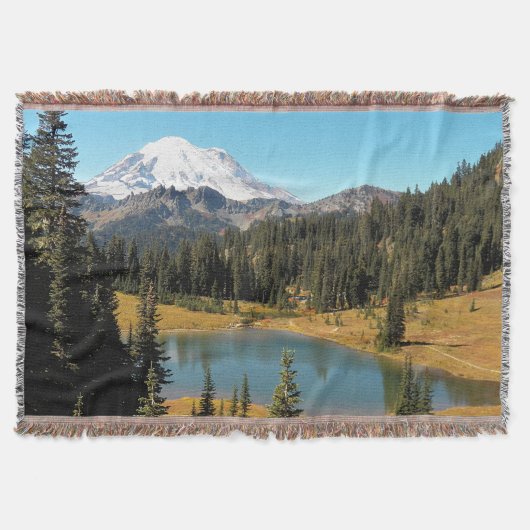 Mount Rainier en Tipsoo Lake Landscape Deken (Voorkant)