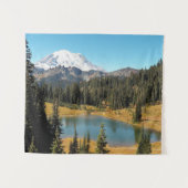 Mount Rainier en Tipsoo Lake Landscape Wandkleed (Voorkant (horizontaal))