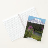 Mount Rainier en Wildflower Landschap Notitieboek (Binnen)