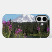 Mount Rainier en Wildflower Schilderachtig Landsch Case-Mate iPhone Case (Achterkant (horizontaal))