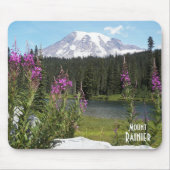 Mount Rainier en Wildflower Schilderachtig Landsch Muismat (Voorkant)