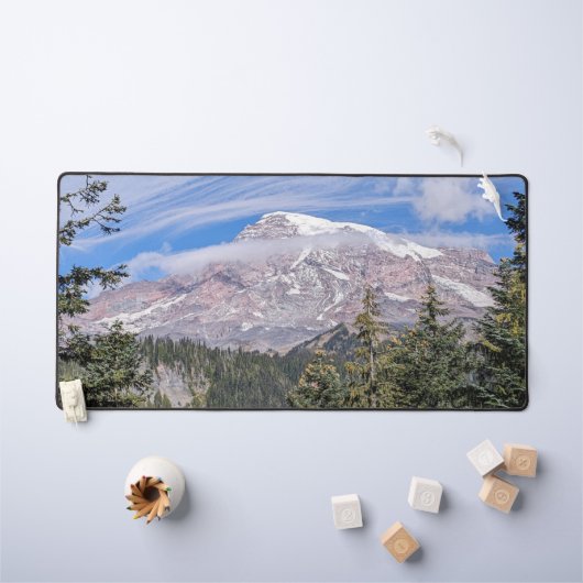 Mount Rainier en wolken landschap Bureaumat (Kindertafel)
