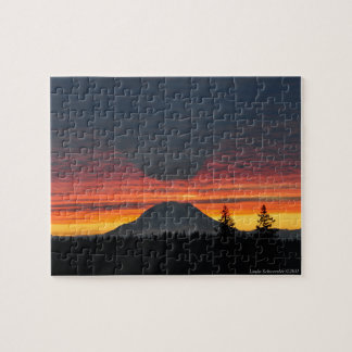 Mount Rainier en zijn schaduw Legpuzzel