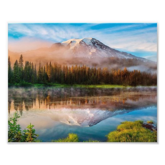Mount Rainier Foto Afdruk (Voorkant)