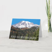 Mount Rainier Foto Bergachtige Verjaardag Kaart (Voorkant)