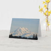 Mount Rainier - Frameable Art Care Kaart (Gele Bloem)