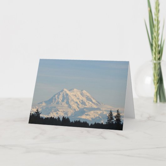 Mount Rainier - Frameable Art Care Kaart (Voorkant)