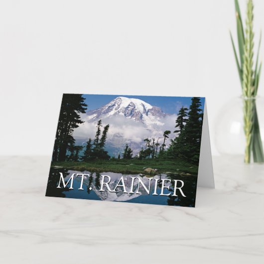 Mount Rainier | Gefeliciteerd Kaart (Voorkant)