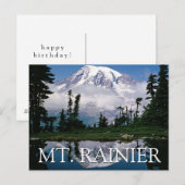 Mount Rainier | Gelukkige verjaardag Briefkaart (Voorkant / Achterkant)