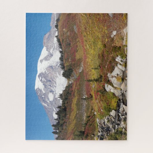 Mount Rainier herfst kleur landschap Legpuzzel (Verticaal)