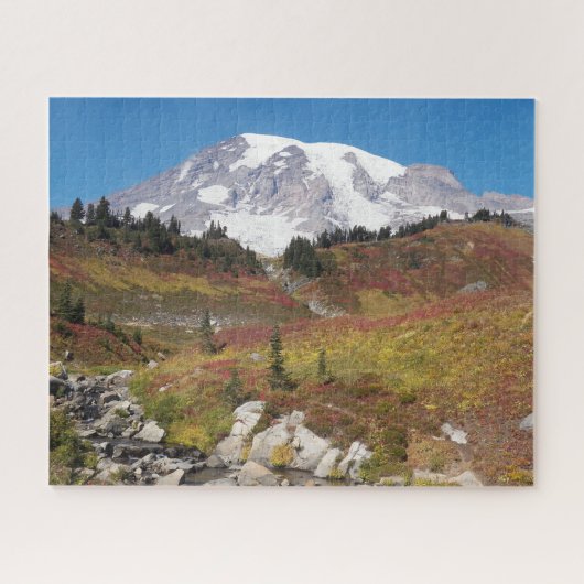 Mount Rainier herfst kleur landschap Legpuzzel (Horizontaal)