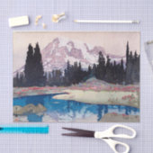 Mount Rainier, Hiroshi Yoshida, Woodcut Tissuepapier (Craft)