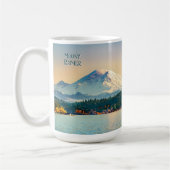 Mount Rainier in de staat Washington Koffiemok (Links)