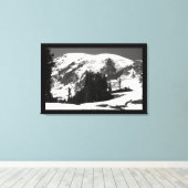 Mount Rainier in juni Canvas Afdruk (Insitu (Houten vloer))