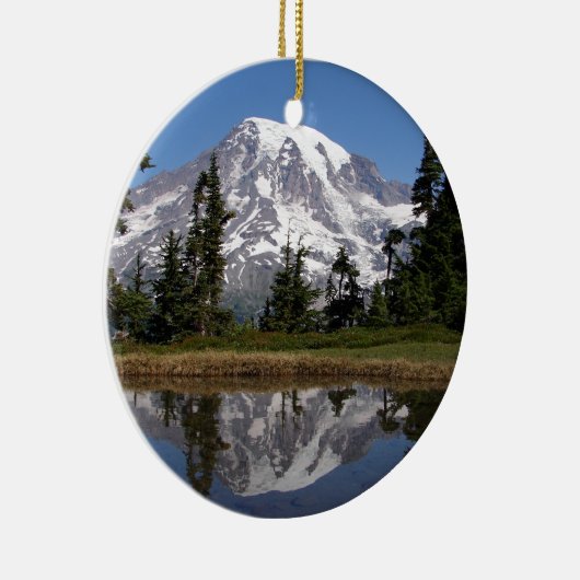 Mount Rainier Keramisch Ornament (Rechts)