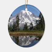 Mount Rainier Keramisch Ornament (Links)