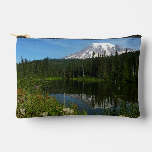 Mount Rainier Lake Reflectie met Wildflower Etui (Voorkant)