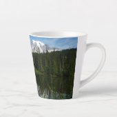 Mount Rainier Lake Reflectie met Wildflower Latte Mok (Rechts)