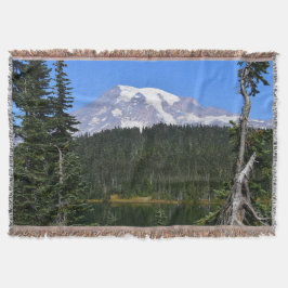 Mount Rainier Lake Uitzicht Landscape Deken
