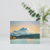 Mount Rainier Lake Washington Alle gelegenheden Bl Briefkaart (Staand voorkant)