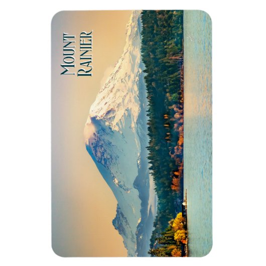 Mount Rainier Lake Washington Pacific Northwest Magneet (Verticaal)