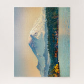 Mount Rainier Lake Washington Sunset Fine Art Legpuzzel (Verticaal)