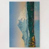 Mount Rainier & Lake Washington Sunset Fine Art Legpuzzel (Verticaal)