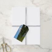Mount Rainier-meerreflectie met wilde bloemen Cadeaulabel (Met Touw)