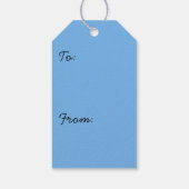 Mount Rainier-meerreflectie met wilde bloemen Cadeaulabel (Achterkant)